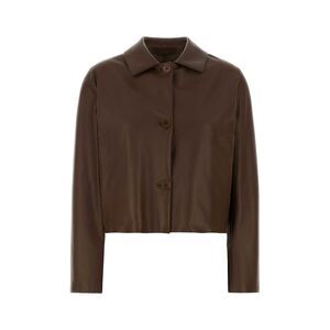 Santoro Women Brown Leather Jacket